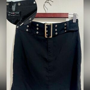 Urban Behaviour Black Belted Women's Skirt